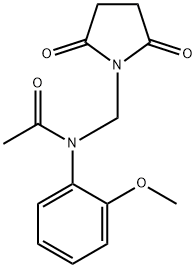 N-[(2,5-dioxo-1-pyrrolidinyl)methyl]-N-(2-methoxyphenyl)acetamide 结构式