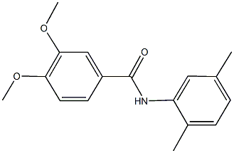 N-(2,5-dimethylphenyl)-3,4-dimethoxybenzamide 结构式