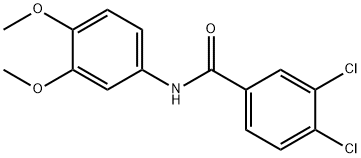 3,4-dichloro-N-(3,4-dimethoxyphenyl)benzamide 结构式