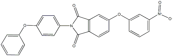 5-{3-nitrophenoxy}-2-(4-phenoxyphenyl)-1H-isoindole-1,3(2H)-dione 结构式