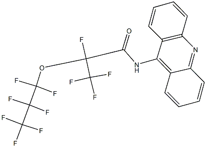 N-(9-acridinyl)-2,3,3,3-tetrafluoro-2-(1,1,2,2,3,3,3-heptafluoropropoxy)propanamide 结构式