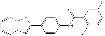 N-[4-(1,3-benzoxazol-2-yl)phenyl]-2,5-dichlorobenzamide 结构式