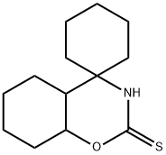 3,4,4a,5,6,7,8,8a-octahydrospiro[2H-1,3-benzoxazine-4,1'-cyclohexane]-2-thione 结构式