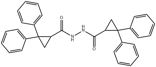 N'-[(2,2-diphenylcyclopropyl)carbonyl]-2,2-diphenylcyclopropanecarbohydrazide 结构式