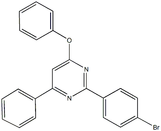 2-(4-bromophenyl)-6-phenyl-4-pyrimidinyl phenyl ether 结构式