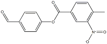 4-formylphenyl 3-nitro-4-methylbenzoate 结构式