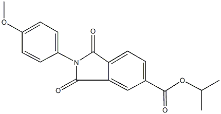 isopropyl 2-(4-methoxyphenyl)-1,3-dioxoisoindoline-5-carboxylate 结构式