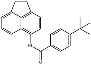 4-tert-butyl-N-(1,2-dihydro-5-acenaphthylenyl)benzamide 结构式