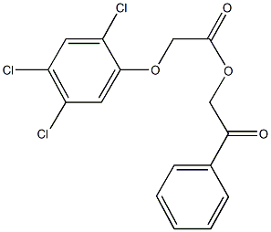 2-oxo-2-phenylethyl (2,4,5-trichlorophenoxy)acetate 结构式