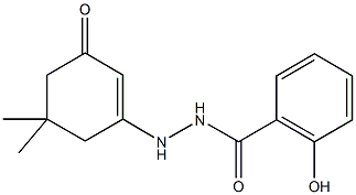 N'-(5,5-dimethyl-3-oxo-1-cyclohexen-1-yl)-2-hydroxybenzohydrazide 结构式