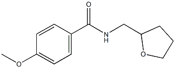 4-methoxy-N-(tetrahydro-2-furanylmethyl)benzamide 结构式