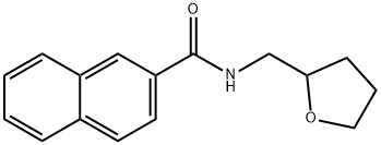 N-(tetrahydro-2-furanylmethyl)-2-naphthamide 结构式