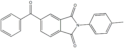 5-benzoyl-2-(4-methylphenyl)-1H-isoindole-1,3(2H)-dione 结构式