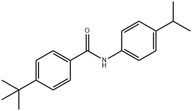 4-tert-butyl-N-(4-isopropylphenyl)benzamide 结构式