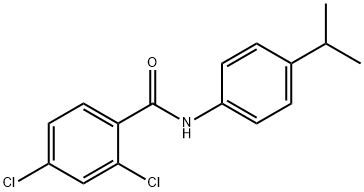 2,4-dichloro-N-(4-isopropylphenyl)benzamide 结构式