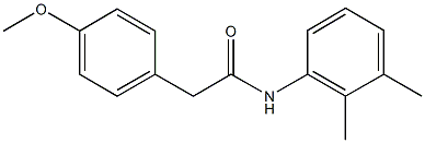 N-(2,3-dimethylphenyl)-2-(4-methoxyphenyl)acetamide 结构式