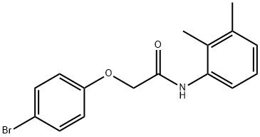 2-(4-bromophenoxy)-N-(2,3-dimethylphenyl)acetamide 结构式