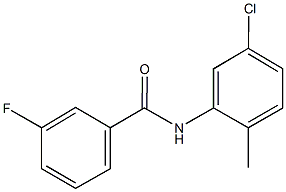 N-(5-chloro-2-methylphenyl)-3-fluorobenzamide 结构式
