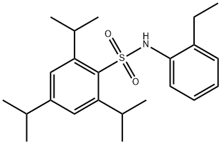 N-(2-ethylphenyl)-2,4,6-triisopropylbenzenesulfonamide 结构式