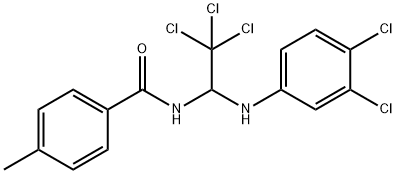 4-methyl-N-[2,2,2-trichloro-1-(3,4-dichloroanilino)ethyl]benzamide 结构式