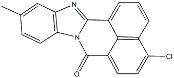 4-chloro-11-methyl-7H-benzimidazo[2,1-a]benzo[de]isoquinolin-7-one 结构式