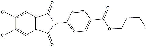 butyl 4-(5,6-dichloro-1,3-dioxo-1,3-dihydro-2H-isoindol-2-yl)benzoate 结构式