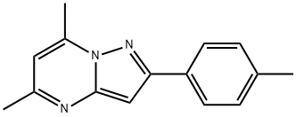 5,7-dimethyl-2-(4-methylphenyl)pyrazolo[1,5-a]pyrimidine 结构式