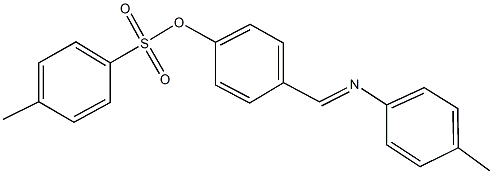 4-{[(4-methylphenyl)imino]methyl}phenyl 4-methylbenzenesulfonate 结构式