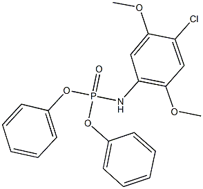diphenyl 4-chloro-2,5-dimethoxyphenylamidophosphate 结构式