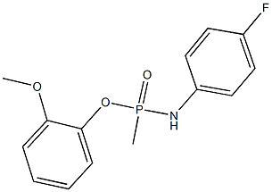 2-methoxyphenyl N-(4-fluorophenyl)-P-methylphosphonamidoate 结构式