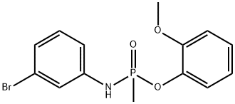 2-methoxyphenyl N-(3-bromophenyl)-P-methylphosphonamidoate 结构式