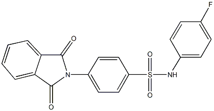 4-(1,3-dioxo-1,3-dihydro-2H-isoindol-2-yl)-N-(4-fluorophenyl)benzenesulfonamide 结构式