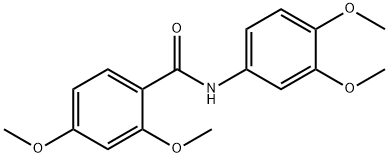 N-(3,4-dimethoxyphenyl)-2,4-dimethoxybenzamide 结构式