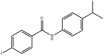 4-iodo-N-(4-isopropylphenyl)benzamide 结构式