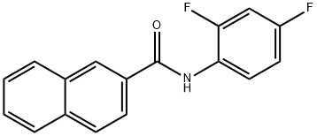 N-(2,4-difluorophenyl)-2-naphthamide 结构式