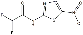 2,2-difluoro-N-{5-nitro-1,3-thiazol-2-yl}acetamide 结构式