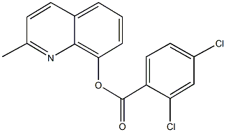2-methyl-8-quinolinyl 2,4-dichlorobenzoate 结构式