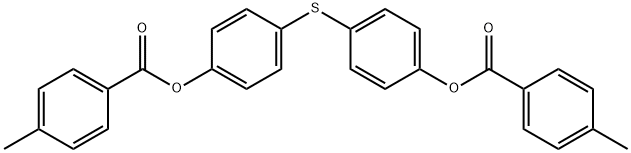 4-({4-[(4-methylbenzoyl)oxy]phenyl}sulfanyl)phenyl 4-methylbenzoate 结构式