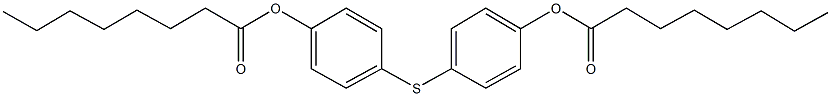 4-{[4-(octanoyloxy)phenyl]sulfanyl}phenyl octanoate 结构式