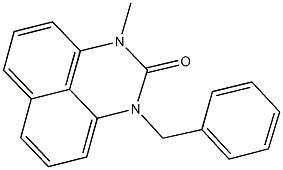 1-benzyl-3-methyl-1H-perimidin-2(3H)-one 结构式