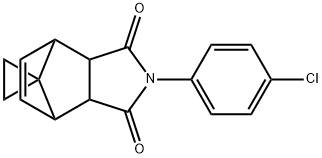 4-(4-chlorophenyl)-spiro[4-azatricyclo[5.2.1.0~2,6~]dec[8]ene-10,1'-cyclopropane]-3,5-dione 结构式