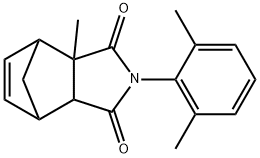 4-(2,6-dimethylphenyl)-2-methyl-4-azatricyclo[5.2.1.0~2,6~]dec-8-ene-3,5-dione 结构式