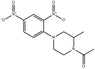 1-acetyl-4-{2,4-bisnitrophenyl}-2-methylpiperazine 结构式