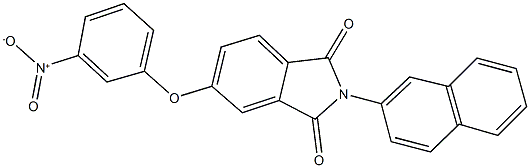 5-{3-nitrophenoxy}-2-(2-naphthyl)-1H-isoindole-1,3(2H)-dione 结构式
