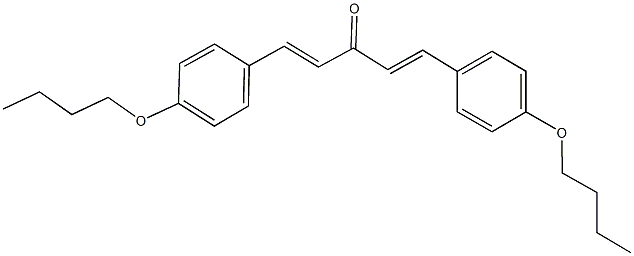 1,5-bis(4-butoxyphenyl)-1,4-pentadien-3-one 结构式