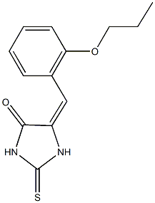 5-(2-propoxybenzylidene)-2-thioxo-4-imidazolidinone 结构式