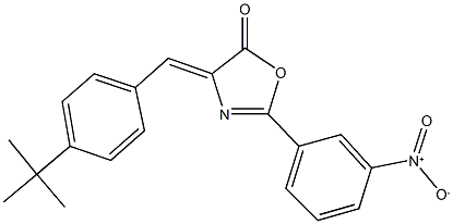 4-(4-tert-butylbenzylidene)-2-{3-nitrophenyl}-1,3-oxazol-5(4H)-one 结构式
