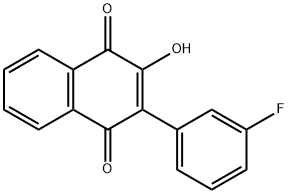 2-(3-fluorophenyl)-3-hydroxynaphthoquinone 结构式