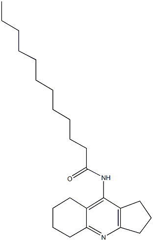 N-(2,3,5,6,7,8-hexahydro-1H-cyclopenta[b]quinolin-9-yl)dodecanamide 结构式