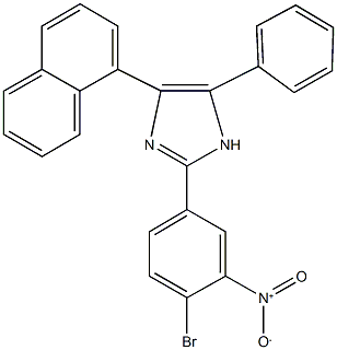 2-{4-bromo-3-nitrophenyl}-4-naphthalen-1-yl-5-phenyl-1H-imidazole 结构式